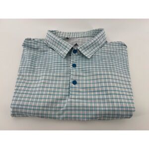 Adidas Shirt Mens 2XL Prime Green Polo Golf Performance